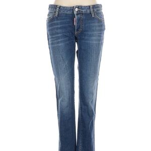 DSQUARED2 blue mid rise denim jeans